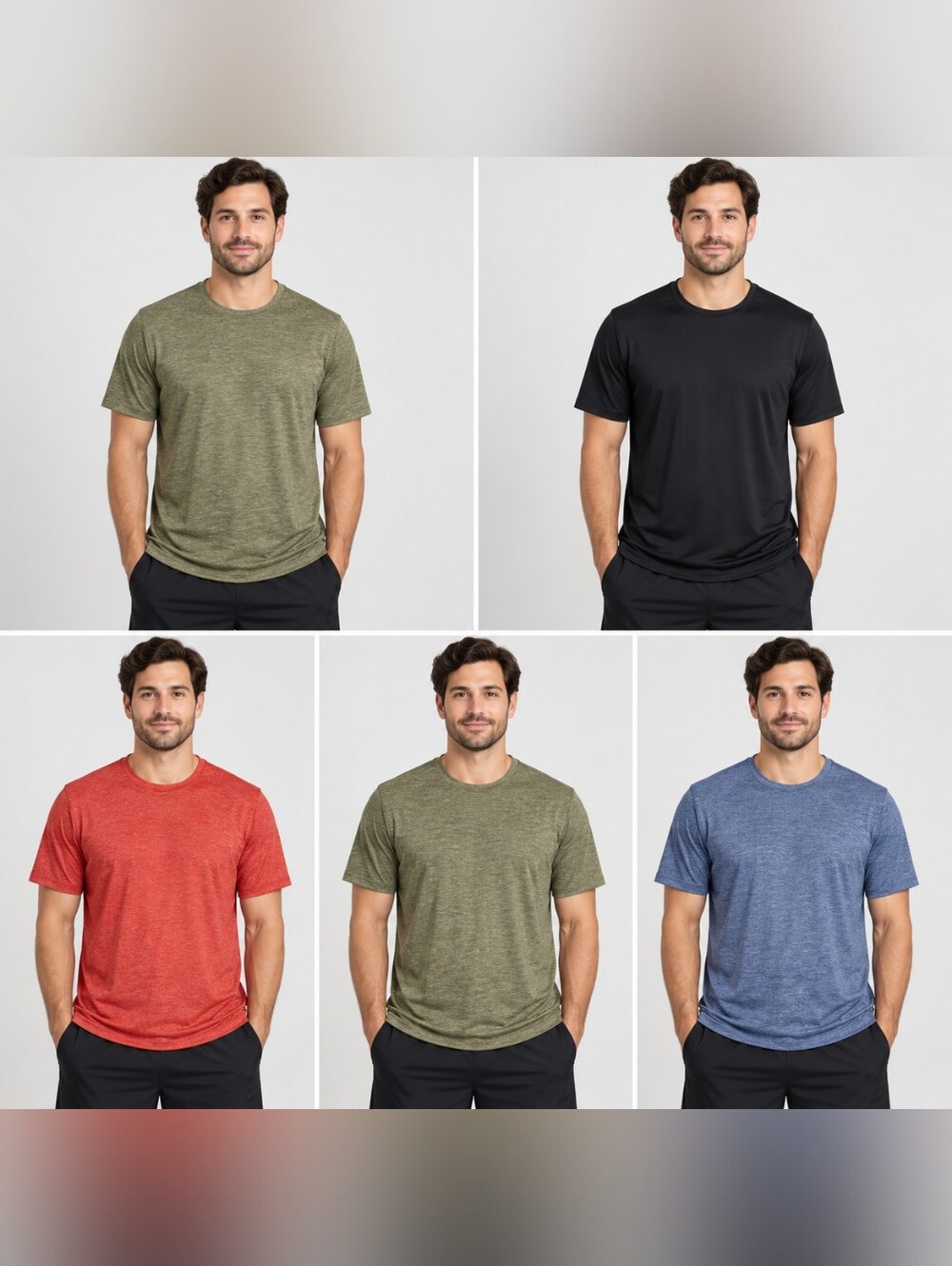 NWT Men’s XL Zone Pro Performance T-Shirt Bundle – 5 Shirts